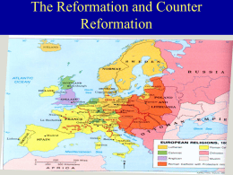 Ch 11 Notes on The Reformation