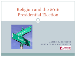 Religion and the 2016 Presidential Election