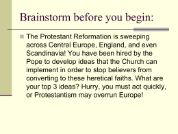 Counter Reformation Powerpoint