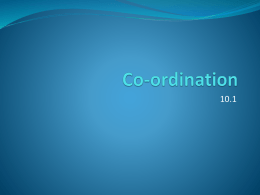 Co-ordination