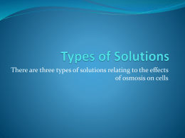 Types of Solutions