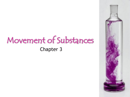 Detailed movement of substances