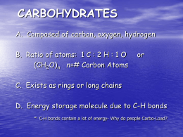 Biochemistry- Carbohydrates
