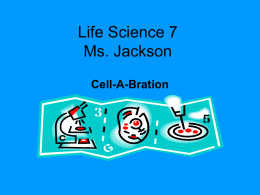Life Science 7 Ms. Jackson