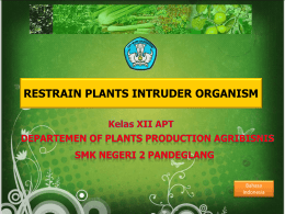 pest plant science