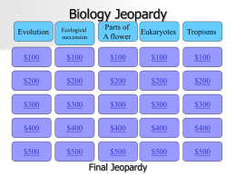 Jeopardy - River Mill Academy