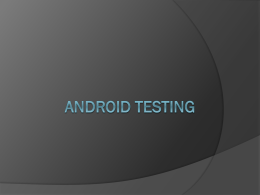 Android Testing
