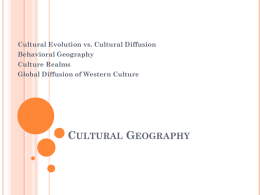 Cultural Geography - San Jose Unified School District