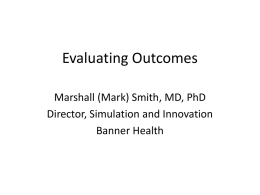 Evaluating Outcomes - Welcome to Laerdal Medical