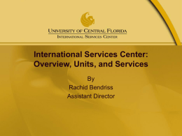 ISC Template - University of Central Florida