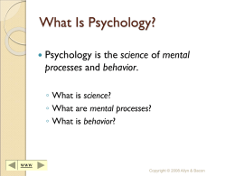 Fundamentals of Psychology - Mansfield University of