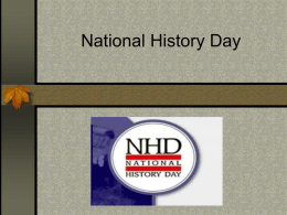 National History Day - Kailua Intermediate School