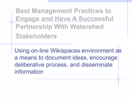 Best Management Practices to Engage and Have A Successful