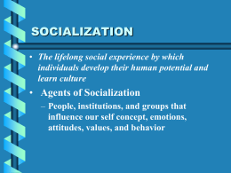 Socialization PowerPoint