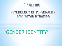 gender identity - UPM EduTrain Interactive Learning