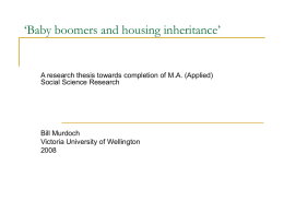 Baby boomers and housing inheritance