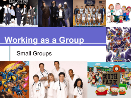 Working as a Group