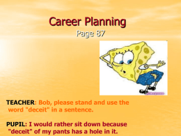 Career Planning ppt