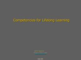 Competencies for Lifelong Learning - Ifip-tc3