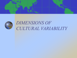 cultural variability..