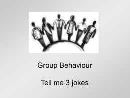 Group Behaviour