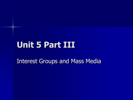 Unit 5 Part III