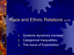 Race and Crime and Deviance