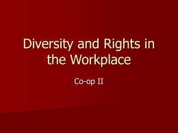 Diversity and Rights in the Workplace