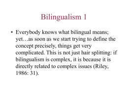 Bilingual 1