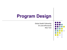 GHF Program Design