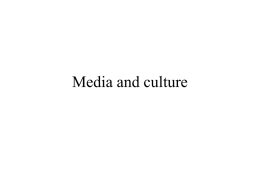 Media and culture
