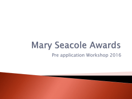 Mary Seacole awards