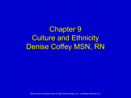 Chapter 9 Culture and Ethnicity
