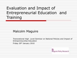 Malcolm Maguire presentation