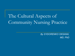 07 Cultural Diversity and Community Oriented Nursing Practice