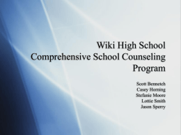 Wiki High School CSCP Presentation