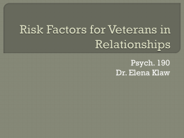190 vet class 19 risk factors in vets [PPTX]