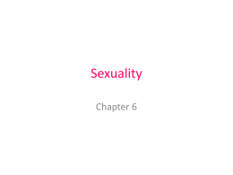 Sexuality - 221: Psychology of Adolescence