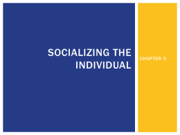Socializing the individual - ekeneavy