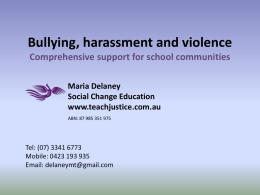 bullying - The Social Change Agency