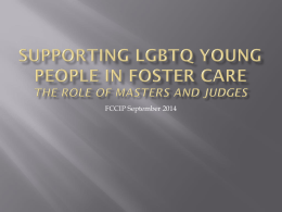 Supporting LGBTQ Young People in Foster Care