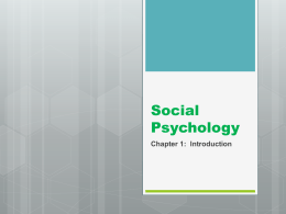 Social Psychology - Gordon State College