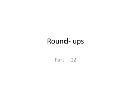 Round- ups