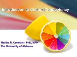 Cultural Competency Part 1