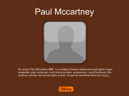 Paul Mccartney Powerpoint