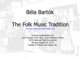 Bartók`s Folk Music Research