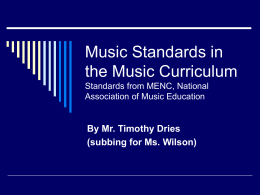 Music Presentation - Cedarburg School District