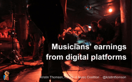presentation slides - Music Business Research