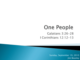 One People - Meridian Woods Church of Christ
