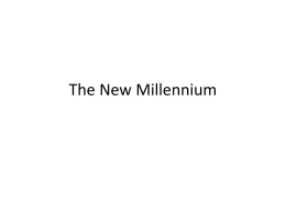 The New Millenium